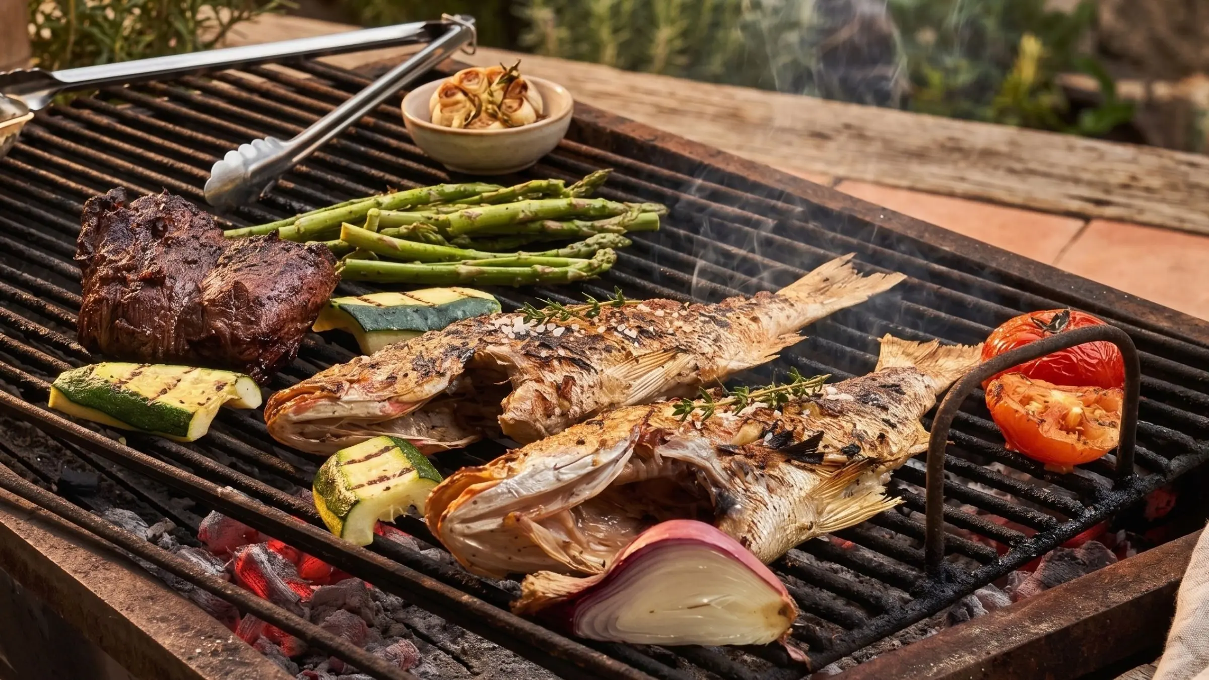 Asado en la playa, brasas al atardecer – Genn Tayrona